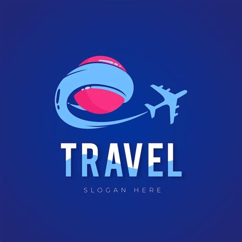 Premium Vector Detailed Travel Logo With Airplane