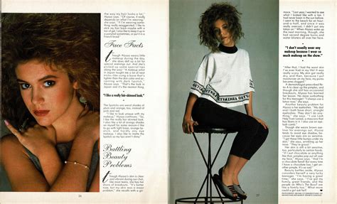 Alyssa Milano Article A Boss Beauty From Spring 1988 Issue Of Tiger