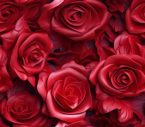 Premium AI Image There Are Many Red Roses That Are All Together In