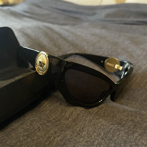 Versace cat eye sunglasses Model : 4450 - Depop