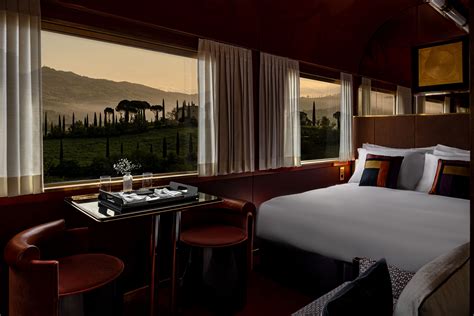 Cabins and suites of the La Dolce Vita Orient Express train