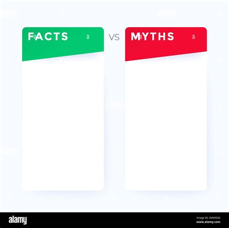 Facts Vs Myths Banner Vector Design Stock Vector Image And Art Alamy