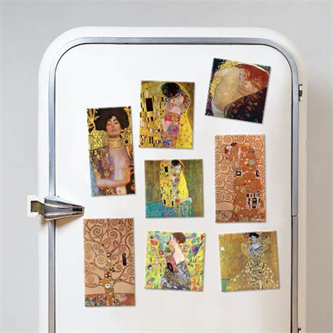 Fridge Magnets Art Set Gustav Klimt Etsy