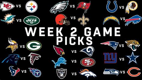 Week 2 Nfl Game Picks Nfl Youtube