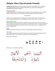 Detail Contoh Hukum Tajwid Izhar Koleksi Nomer