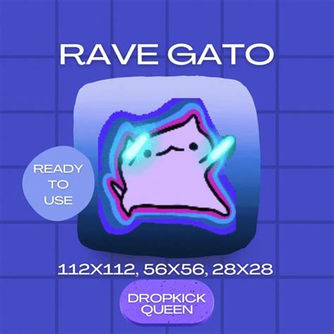 Rave Gato Cat Rave Cat Cat Emotes Dancing Cat Emotes Twitch Emotes Rave