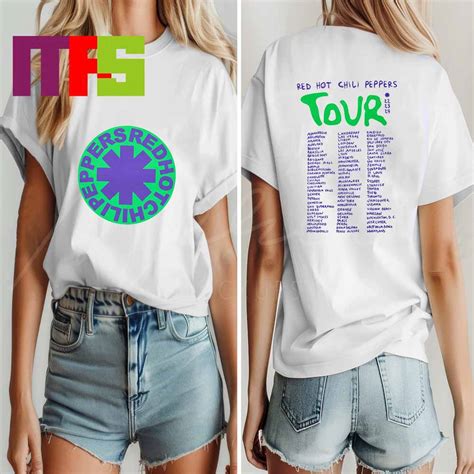 Red Hot Chili Peppers Tour Return Of The Dream Canteen Tour Two Sided T Shirt Masteez