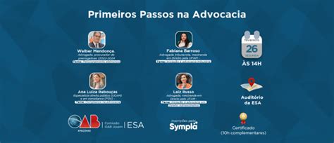 Primeiros Passos Na Advocacia Em Manaus Sympla