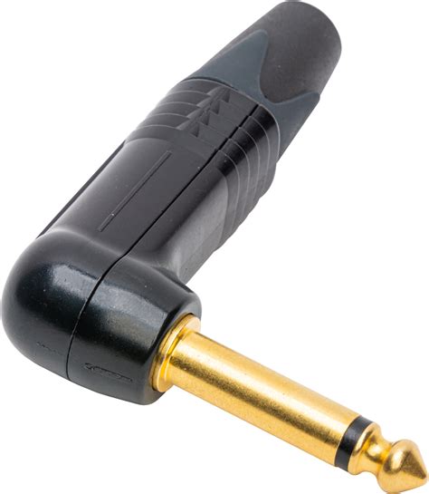 Neutrik Np Rx B Mono Right Angle Inch Plug With Gold Contacts