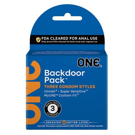 One Condoms Backdoor Count Multipack Fda Anal And Vaginal Approved