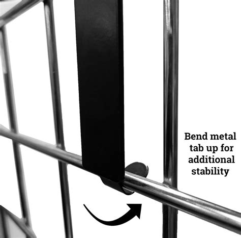 Black Metal Gridwall Sign Holder Card Grip For Gridwall And Slat Grid Panels 10 Pack