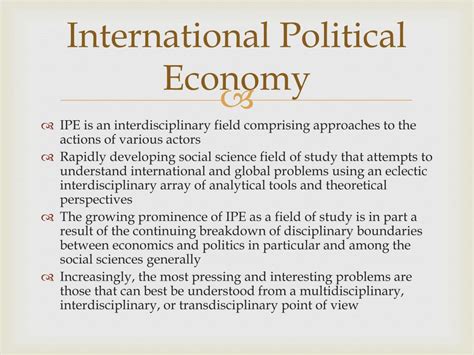 Ppt International Political Economy Powerpoint Presentation Free