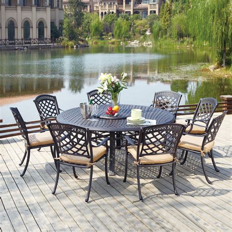 Patio dining sets for 10 | Hawk Haven