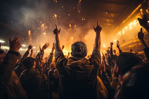 Premium Photo Fans Celebrating At The Stadium Borussia Dortmund