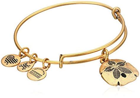 Alex And Ani Sand Dollar Ii Expandable Rafaelian Gold Bangle Bracelet