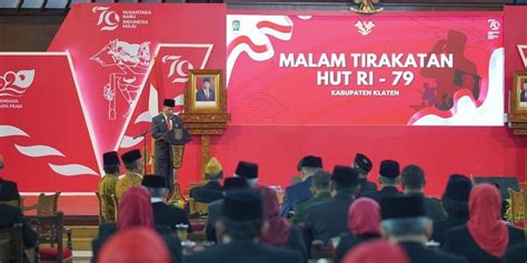 Gelar Malam Tirakatan Hut Ri Ke Pemkab Klaten Ajak Masyarakat