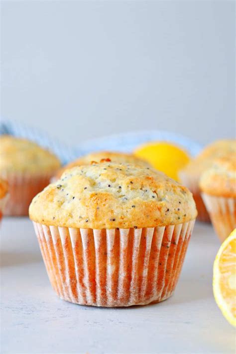 Lemon Poppy Seed Muffins Crunchy Creamy Sweet