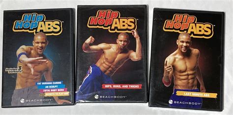 Beachbody Hip Hop Abs Dvd Lot Of 3 Shaun T Fat Burn Cardio Ab Sculpt