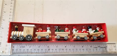 Wooden Christmas Train Christmas Decor Excellent Condition - Etsy