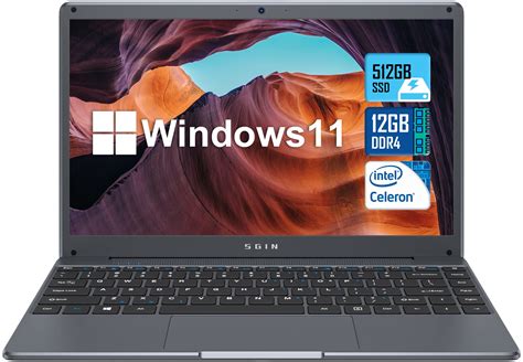 Buy SGIN Laptop 12GB DDR4 512GB SSD 15 6 Inch Windows 11 Laptops With