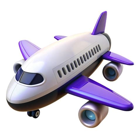 A Model Of A Purple And White Airplane With The Word Air On The Side