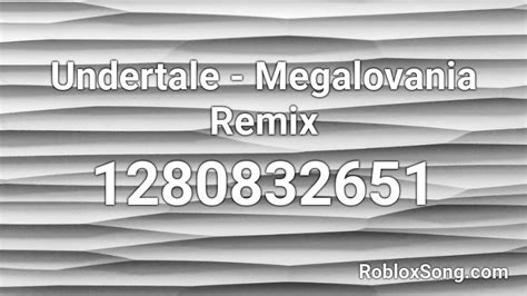 Undertale Megalovania Remix Roblox Id Roblox Music Codes