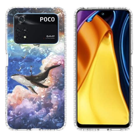 For Xiaomi Poco M Pro G Mm Airbag Shockproof Tpu Phone Case Whale