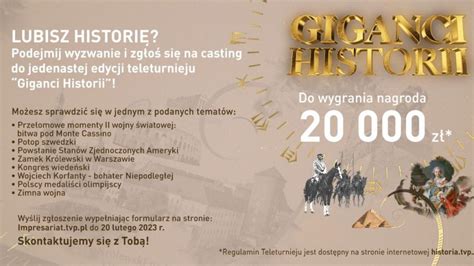 Trwa Casting Do Kolejnej Edycji Teleturnieju Giganci Historii