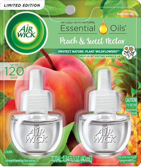 Amazon Air Wick Plug In Scented Oil Refill Ct Fresh Peach And