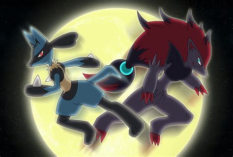 Lucario Zoroark Pokémon Lucario and Zoroark HD wallpaper Pxfuel