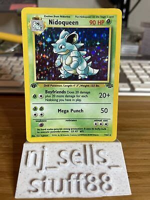 Pok Mon Tcg Nidoqueen Jungle Holo St Edition Holo Rare Ebay