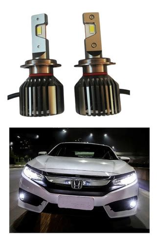 Focos Luz Led Altas Premium Honda Civic 2016 2017 2018 2019 Envío gratis