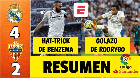 GOLEADA Del Real Madrid Con Triplete De Benzema Y Golazo De Rodrygo