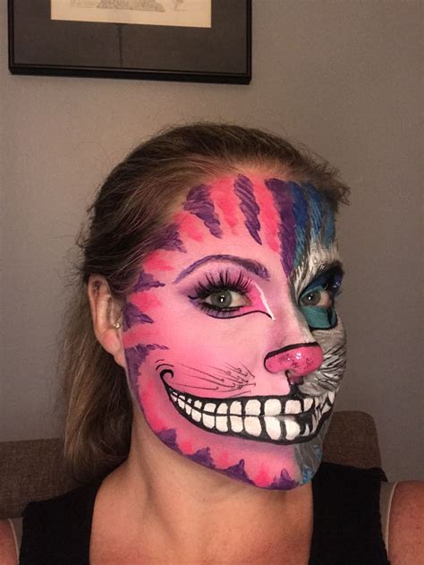 Cheshire Cat Halloween makeup | Cat halloween makeup, Cheshire cat halloween, Cheshire cat makeup