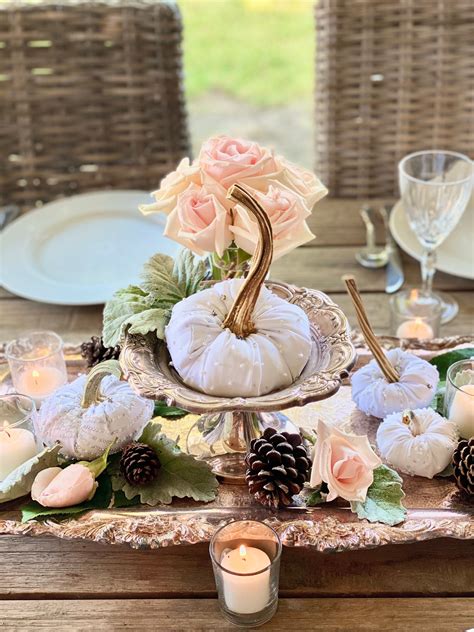 White Pumpkin Set Velvet Pumpkins With Real Stems Fall Wedding