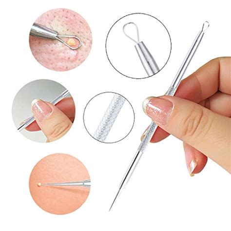 Blackhead Tweezers Kit Blackhead Removal Tools 5 1 Comedone Extractor By Aignis Buy Online In