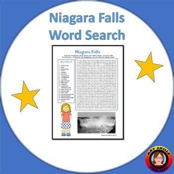 Niagara Falls Word Search By Art Skills For Life Teachers Pay