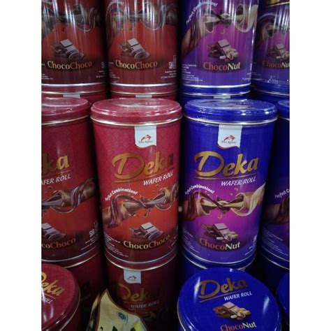 Jual Deka Waffer Roll Choco Choco Nut Kaleng Shopee Indonesia