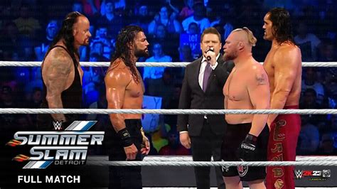 FULL MATCH Roman Reigns The Undertaker Vs Brock Lesnar The Great