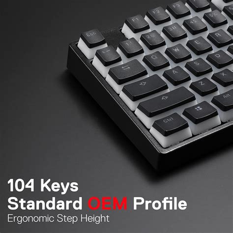 Redragon A Black Pudding Keycaps Keys Standard Doubleshot Pbt