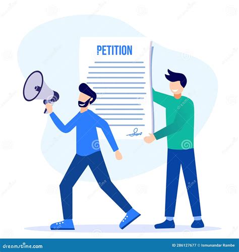 Illustration Vector Graphic Cartoon Character of Petition Stock ... 