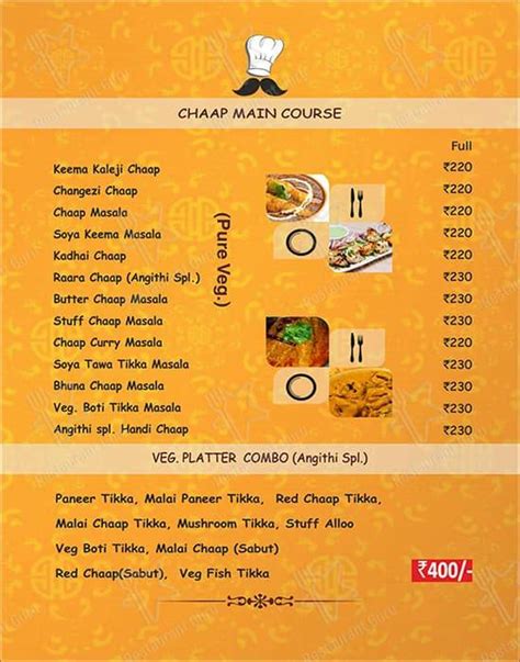 Menu At Punjabi Angithi By Vegorama Group Gurugram