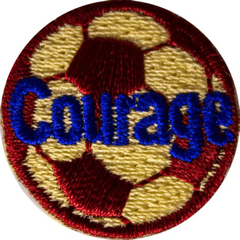 courage soccer award patch soccer awards  kids hurrah awards