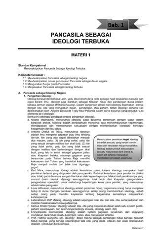 Modul Pancasila Sbg Ideologi Terbuka PDF