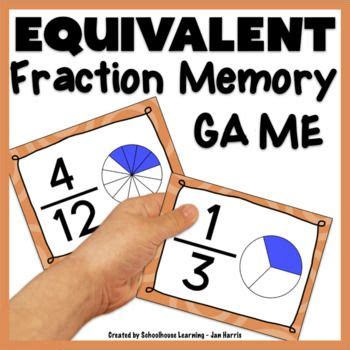 Equivalent Fractions Memory Game In 2024