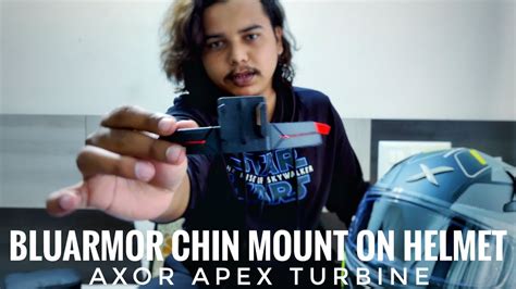 Bluarmor Helmet Chin Mount Installation On Axor Helmet New