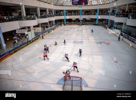 Edmonton, Alberta - August 1, 2021: Ice hockey at the West edmonton ...