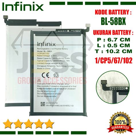 Jual Baterai Battery Original Infinix Hot Play X X B Hot