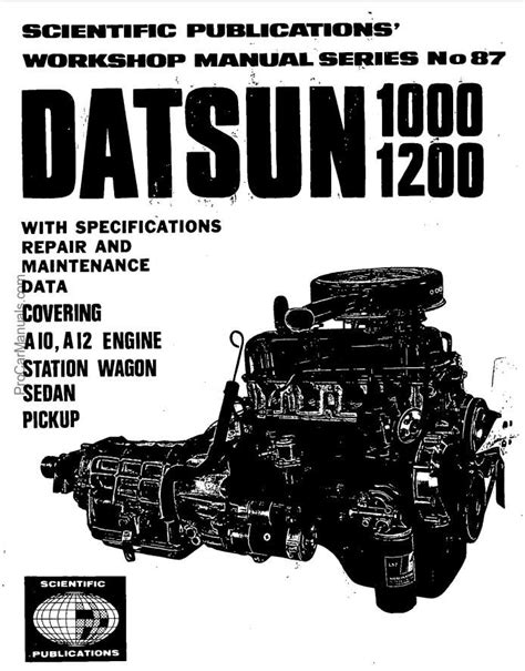 Datsun 1000 1200 A10 A12 Engine Service Manual Pdf For Free