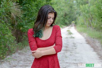 Filthy Latina Gina Valentina In Sexy Red Dress Takes Intense Fucking Photos